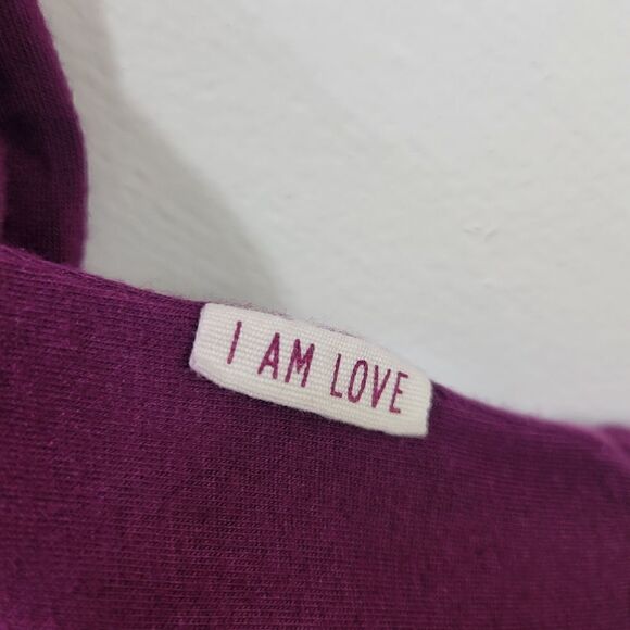 Nicole Bridger Vancouver Mulberry Asymmetrical Jersey Slow Fashion Dress - Picture 3 of 8